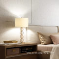 Glass ball combination fabric lampshade luxury table lamps